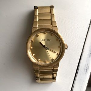 Gold Nixon Watch